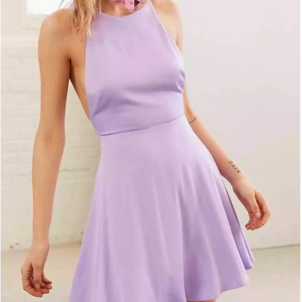 Urban Outfitters Silence + Noise 
Lilac purple dress with open back cutout